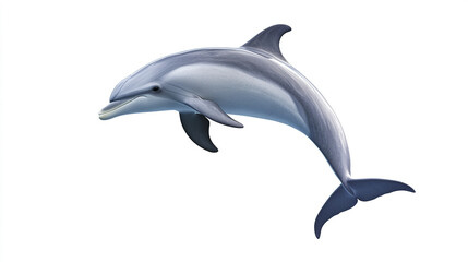 dolphin jumping isolated on white background