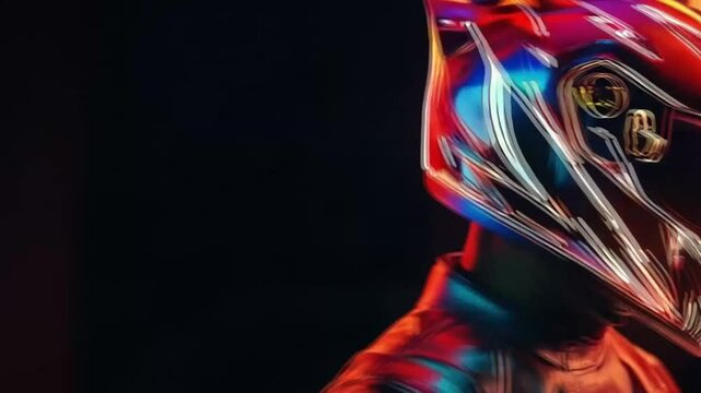 The helmet model showcased a stunning array of colors, reflecting the vibrant spirit of adventure.