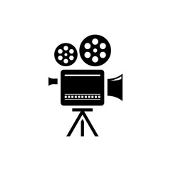 logo design vector abstract template illustration modern symbol simple logo icon film camera cinema