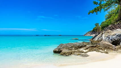 Fototapeta premium Freedom Beach Thailand, White Sand and Turquoise Sea