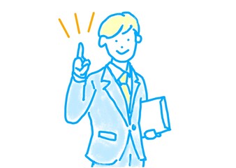 スーツを着た男性