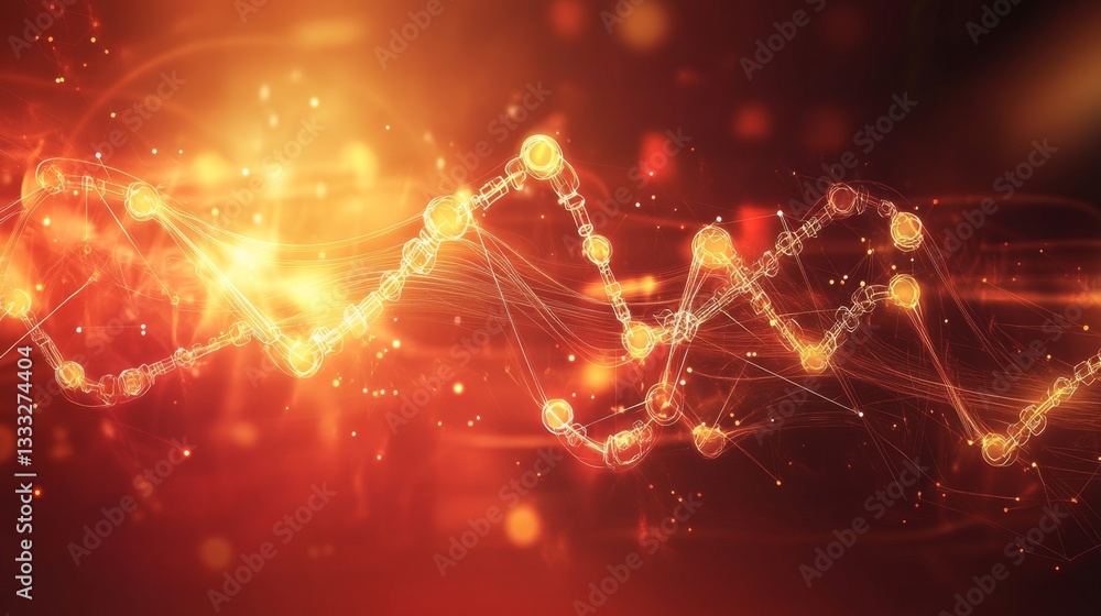 Poster flowing digital lines virtual space dynamic background digital art aesthetic viewpoint high-resoluti