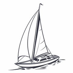 silhouette of a sailboat
