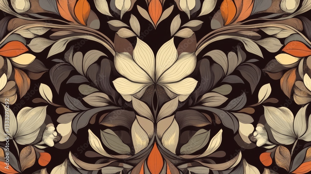 Poster create a symmetrical seamless pattern with intert gigapixel digital art online platform graphic desi