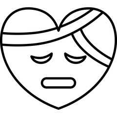 Head Bandage Heart Icon