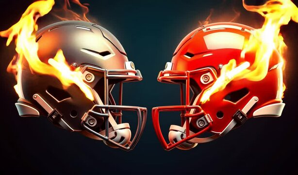 burning skull on fire