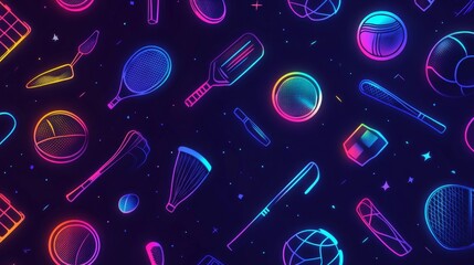 Dynamic sports quiz challenge virtual arena interactive game show neon atmosphere engaging perspective gigapixel vividness