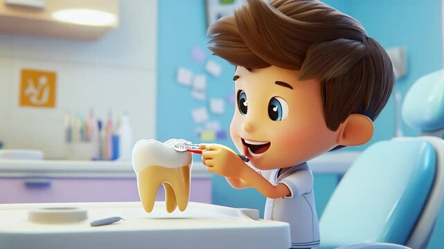 cartoon character cute Dentist Videos 4K