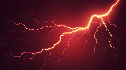 Dramatic lightning strikes illuminate a dark sky, creating an electrifying atmosphere at dusk