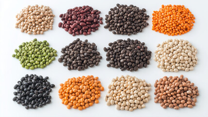 Fototapeta premium Beans isolated on white background