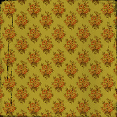 Seamless repeating floral bouquet with rose pattern, valentine's day and love fabric