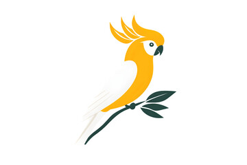 Vibrant Parrot Perched on a Branch with Detailed Feathers and Expressive Eyes