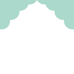 Oriental Luxury Islamic Border Arch Doors and Windows for Decorative Frames and Greeting Cards