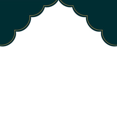 Luxury Islamic Border Arch Doors and Windows for Decorative Frames and Greeting Cards
