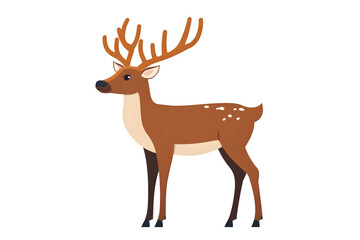 Fototapeta premium A majestic deer with detailed antlers and spotted coat perfect for nature wildlife and fores
