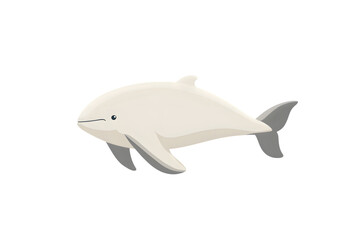 Fototapeta premium A minimalist illustration of a marine creature with smooth lines and soft colors ideal for edu
