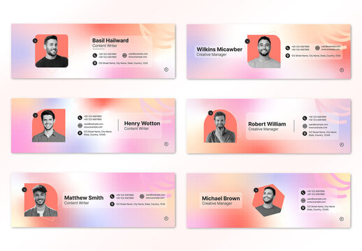 Creative Email Signature Design Template