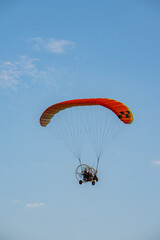 paraglider in the sky