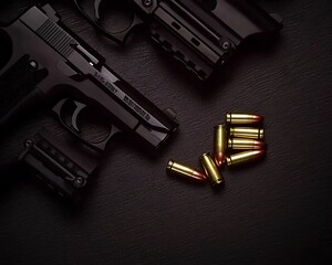 Handguns for Ammo, Dark Surface.