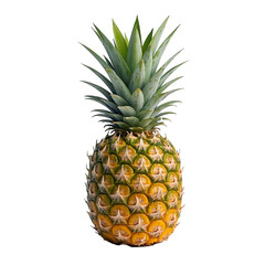 Fototapeta premium PNG of Fresh ripe pineapple isolated on a white background, showcasing its tropical, juicy, and sweet qualities