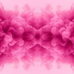 Fototapeta premium Abstract pink ink cloud, swirling in water. Bold color explosion, dynamic smoke effect, artistic background.