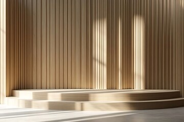 White empty room with window and shadow.