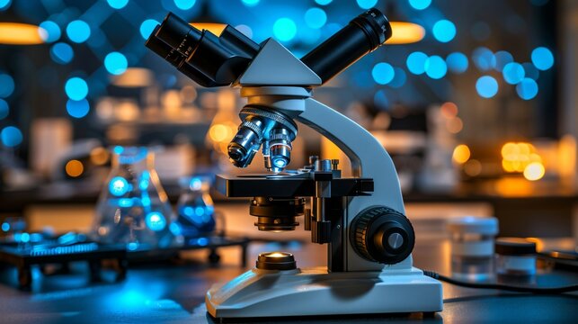 Close-up of a microscope slide revealing parasitic organisms under high magnification, showcasing detailed biological research and scientific study in a laboratory setting.