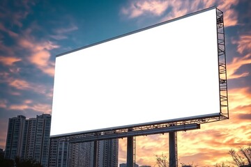 Fototapeta premium billboard blank for outdoor advertising poster or blank billboard for advertisement.