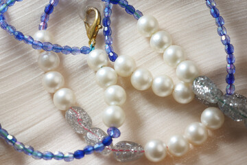 Beautiful handmade necklaces made with pearls and beads