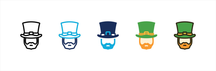 Leprechaun Multi Style Icon Set