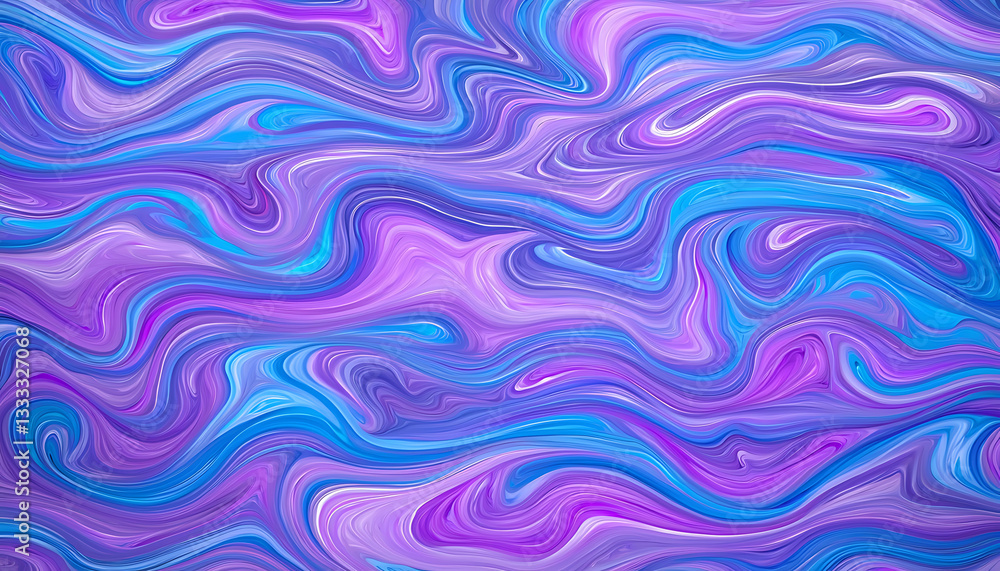 Poster vibrant abstract swirl art digital creation colorful wave patterns creative design eye-catching visu