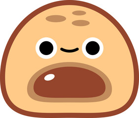 Fototapeta premium Cute Mochi Illustration Element Set