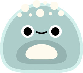 Fototapeta premium Cute Mochi Illustration Element Set