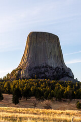 Devils Tower National Monument in Wyoming during spring