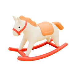 3d toy rocking horse, toy pony