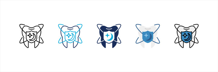 Night Guard Multi Style Icon Set