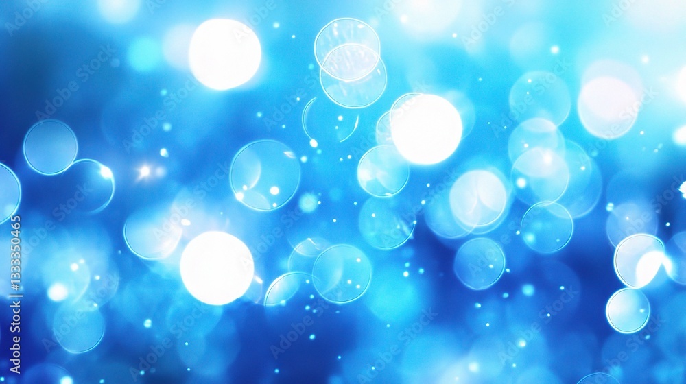Poster soft focus bokeh light effects with shimmering background