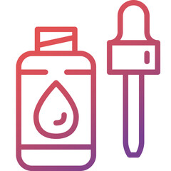serum gradient line icon