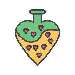 Love potion cocktail Vector Icon