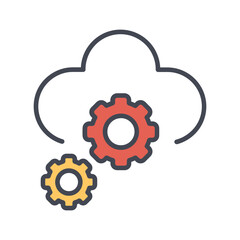 Cloud Orchestration Vector Icon