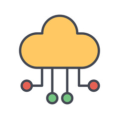 Cloud Integration Vector Icon