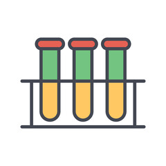 Test Tube Rack Vector Icon