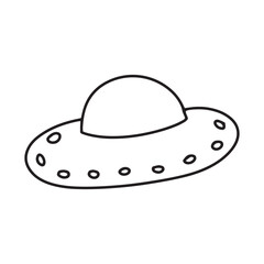 Set of handrawn planet doodles elemenet stock