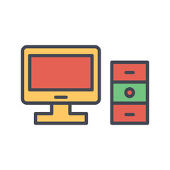 Computer Vector Icon