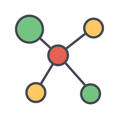 Network Topology Vector Icon