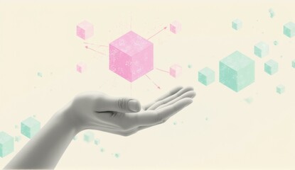 Innovative financial growth visualizations digital realm concept art