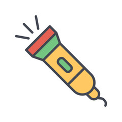 Flashlight Vector Icon
