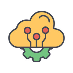 Cloud Infrastructure Vector Icon