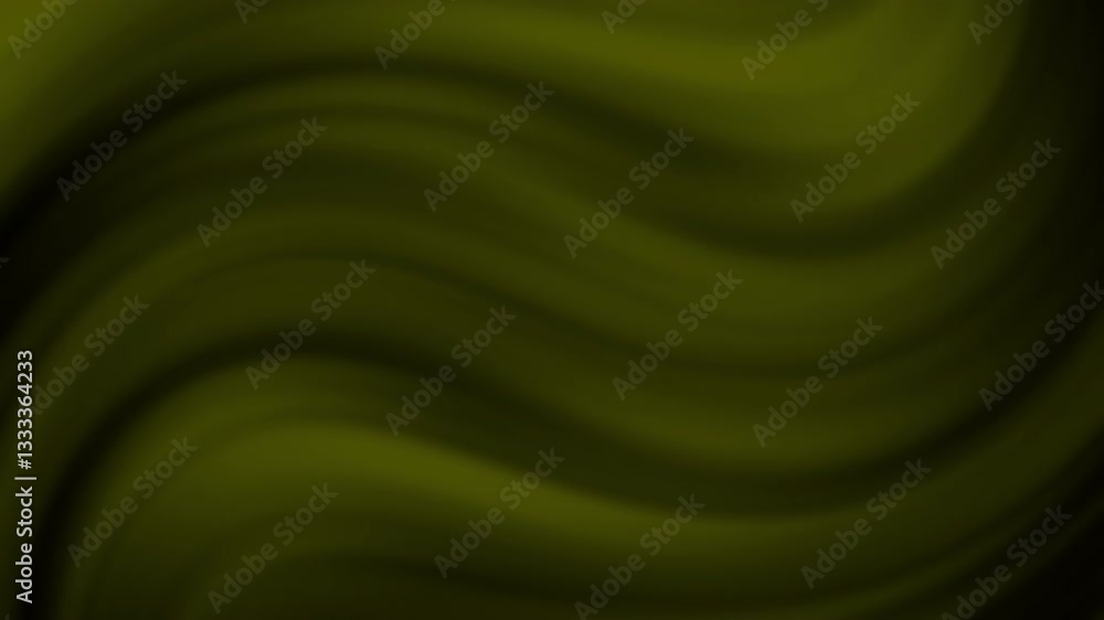 Poster A smooth, wavy pattern in various shades of green, creating an abstract and calming visual effect.