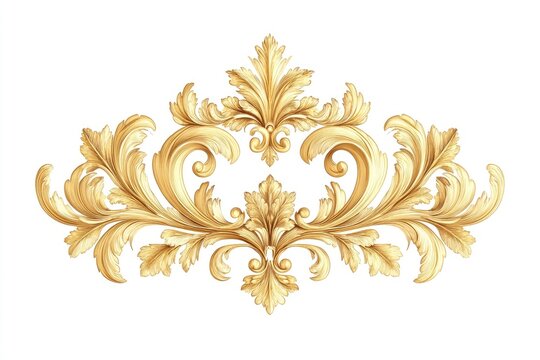 Naklejki Ornate gold decorative design (1)